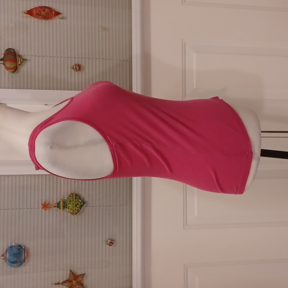 Free Add-on Pink Ribbed "Delicious" Tank Top - Size Small - Picture 3 of 7